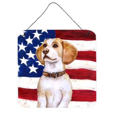Carolines Treasures Beagle Patriotic Wall or Door Hanging Prints BB9686DS66